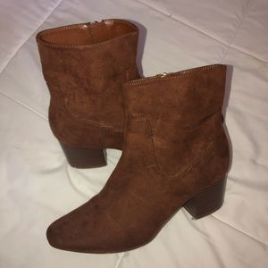 brown ankle booties
